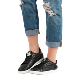 Zapatos deportivos bajos negro gris 2