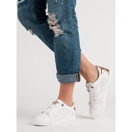 Zapatos deportivos bajos blanco amarillo 1 Zapatos deportivos bajos blanco amarillo 1