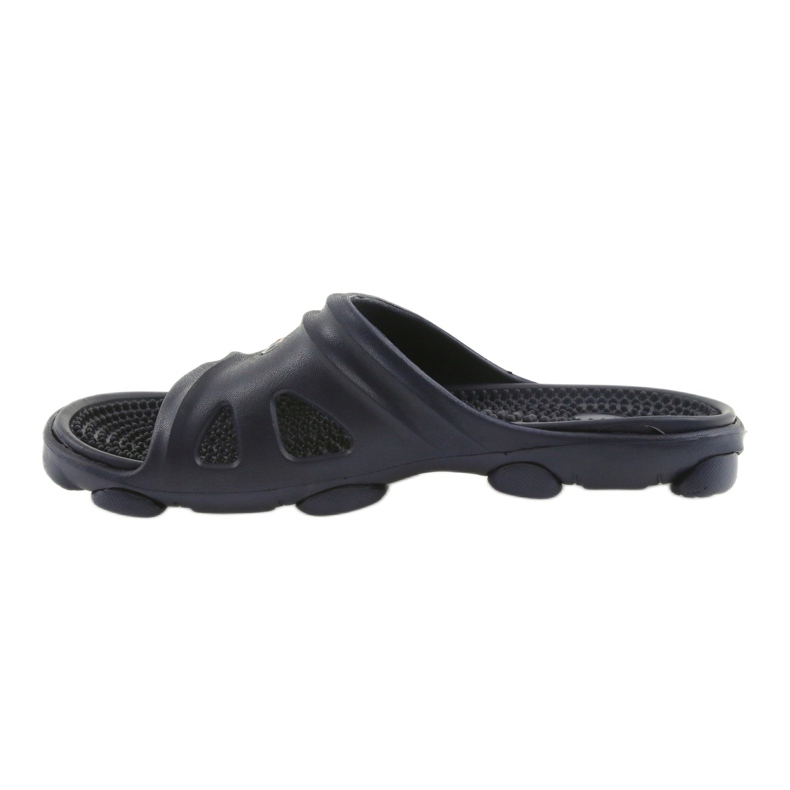 Pantuflas de piscina hombre American Club azul marino 2