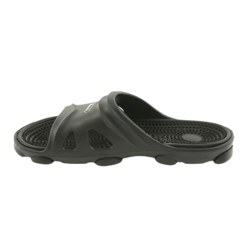 Pantuflas negras de piscina para hombre American Club negro 2