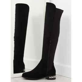 Botas negras de muslo para mujer 0-236 Black II-GAT negro 5