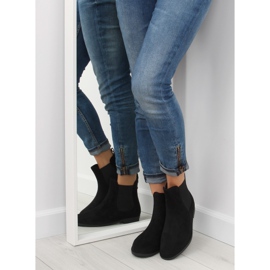 Botas de agua negras para mujer botas Jodhpur negras D61 Black II-GAT negro 6
