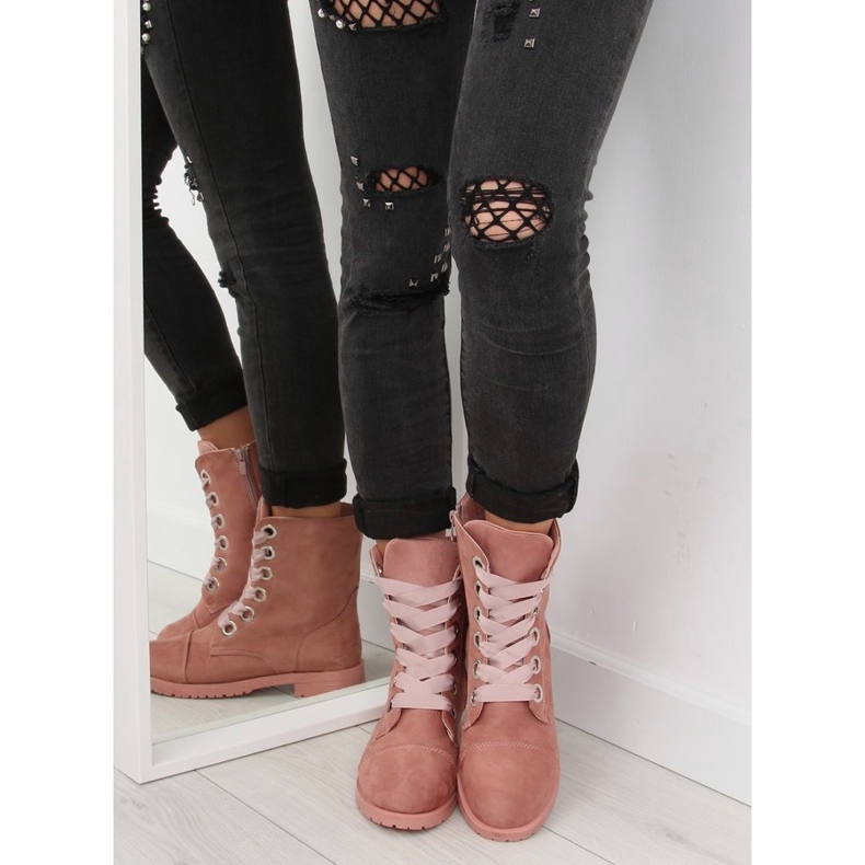 Botas Worker pink AB-8 Pink II-GAT rosa 2
