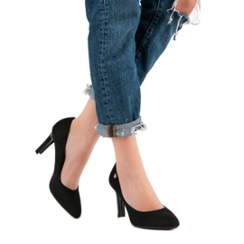 Tacones de ante VINCEZA negro 2