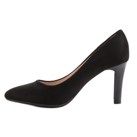 Tacones de ante VINCEZA negro 4