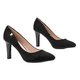 Tacones de ante VINCEZA negro 6