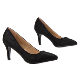 Zapatos de tacón Vinceza con purpurina negro 4