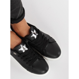 Zapatillas negras con una estrella A6213 Negro 1