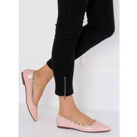 Bailarinas con tachuelas rosas 127-16 Rosa rosado 2