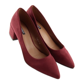Salón con tacones granate 5186 Wine Red rojo 3