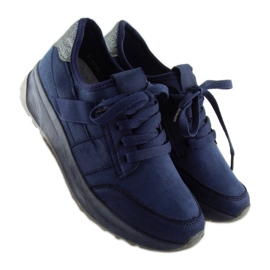 Zapatilla deportiva azul marino X-9733 Azul 4