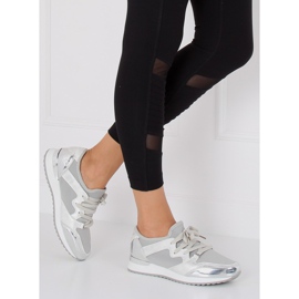 Zapatilla deportiva plateada 6241 plateada gris 5