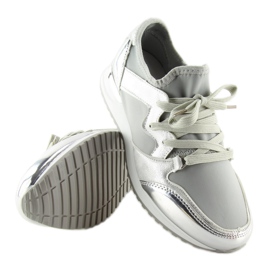 Zapatilla deportiva plateada 6241 plateada gris 1 Zapatilla deportiva plateada 6241 plateada gris 1