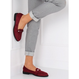 Mocasines de mujer burdeos 3117 Red rojo 5