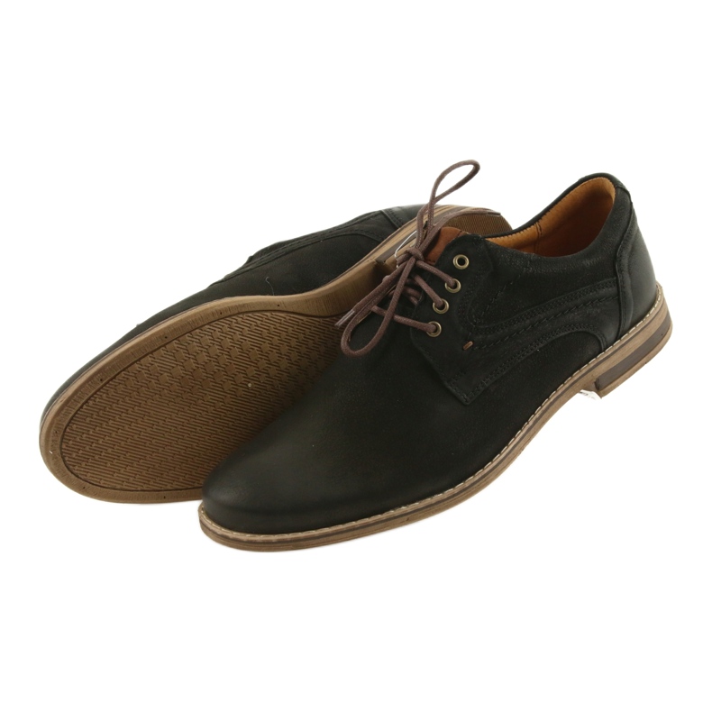Zapatos hombre piel Riko 831 negro 5