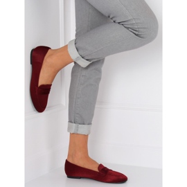 Mocasines de mujer burdeos 3109 Red rojo 3