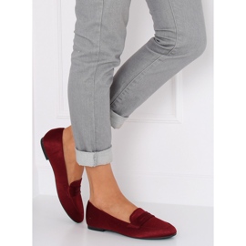 Mocasines de mujer burdeos 3109 Red rojo 2