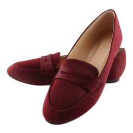 Mocasines de mujer burdeos 3109 Red rojo 1