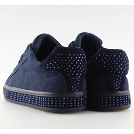 Deportivas con piedras BS098 Azul azul marino 4