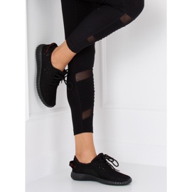 BY-049 Zapatillas deportivas negras negras negro 2