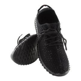 BY-049 Zapatillas deportivas negras negras negro 3