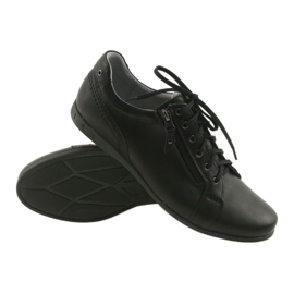 Zapatos casuales de hombre Riko 856 negro 4
