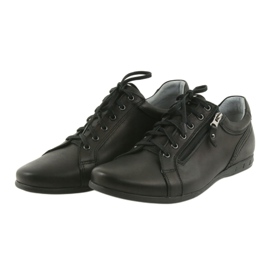 Zapatos casuales de hombre Riko 856 negro 3