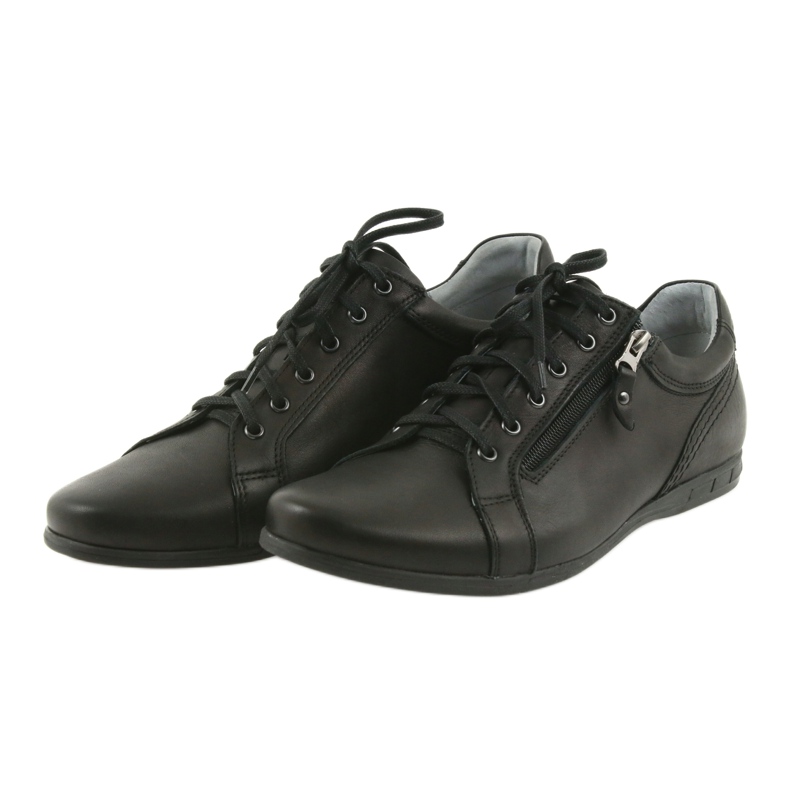 Zapatos casuales de hombre Riko 856 negro 3