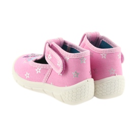 Calzado infantil befado 531P009 pantuflas gris rosa 3