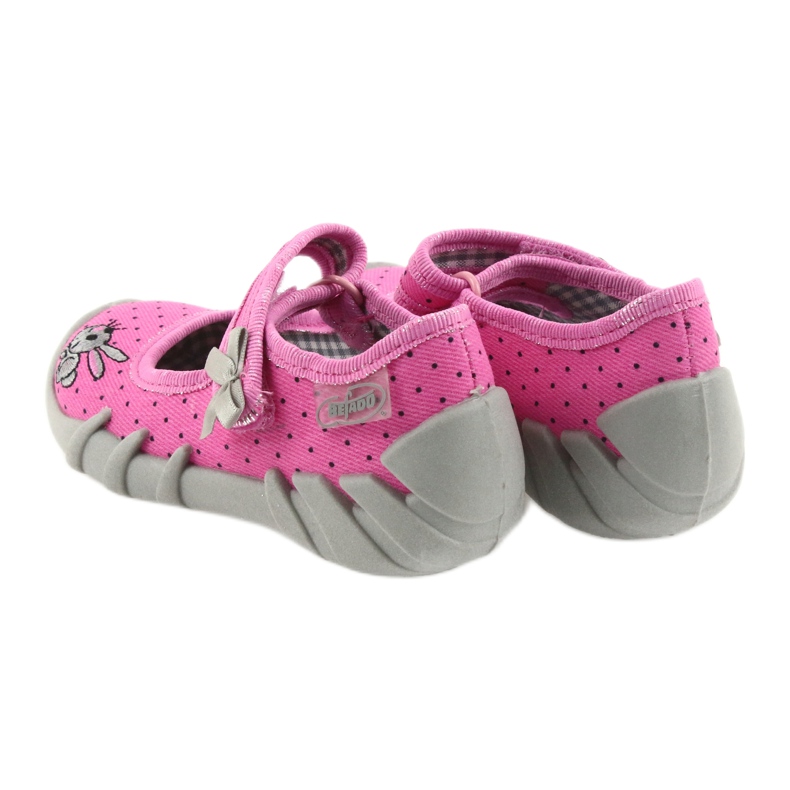 Befado zapatos para niños bailarinas zapatillas 109P169 negro gris rosado 4