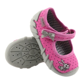 Befado zapatos para niños bailarinas zapatillas 109P169 negro gris rosado 3