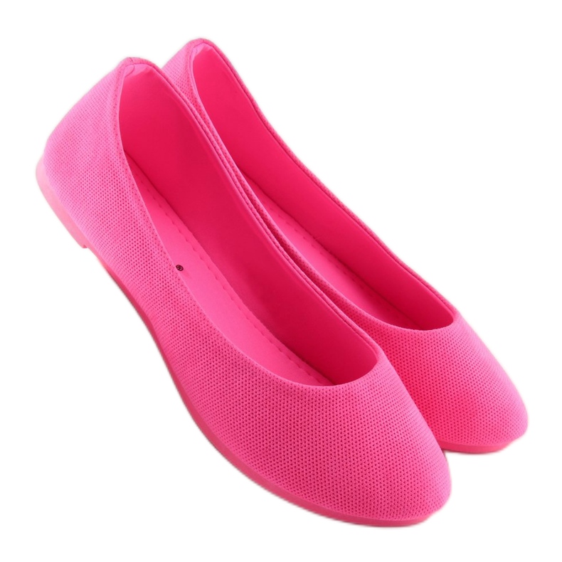 Bailarinas de mujer rosa JX1018 Fucsia rosado 1