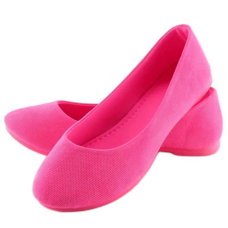 Bailarinas de mujer rosa JX1018 Fucsia rosado 2