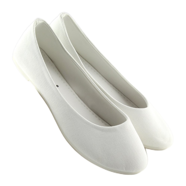 Bailarinas de mujer blancas JX1018 White blanco 1 Bailarinas de mujer blancas JX1018 White blanco 1