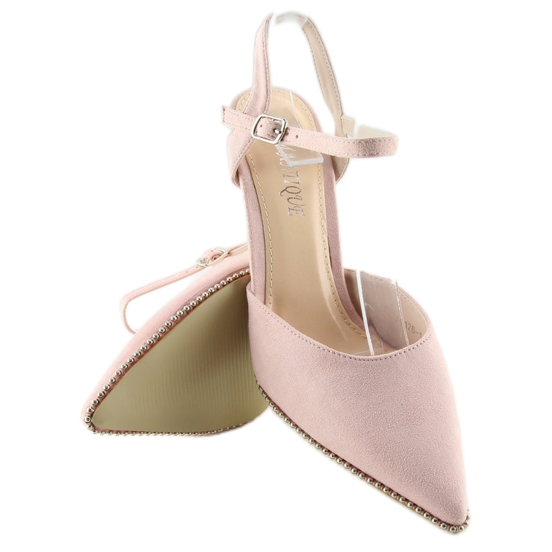 Sandalias rosas con pin J1126-1 Rosa rosado 2 Sandalias rosas con pin J1126-1 Rosa rosado 2