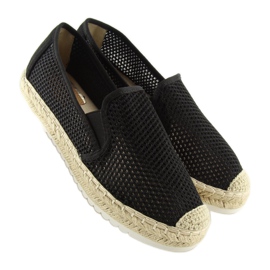 Alpargatas de mujer negras 6602 Black negro 4