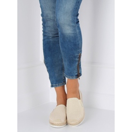 Alpargatas beige para mujer 6602 Beige 4