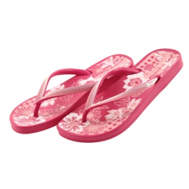 Ipanema chanclas zapatos de mujer para la piscina 82518 multicolor rosa 3