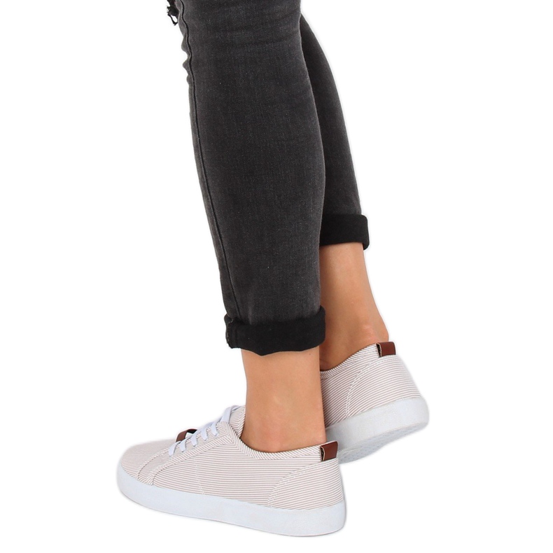 Deportivas rayas beige JX70P Beige 2