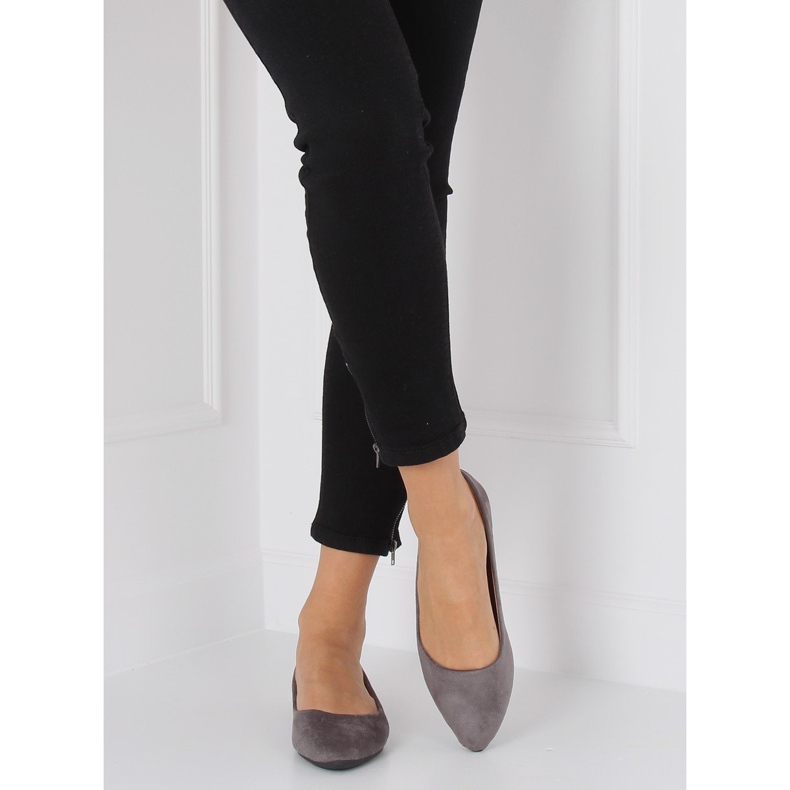 Bailarinas gris almendra nariz WD39P Gris 2 Bailarinas gris almendra nariz WD39P Gris 2