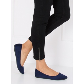 Bailarinas puntera azul marino almendra WD39P Navy 1