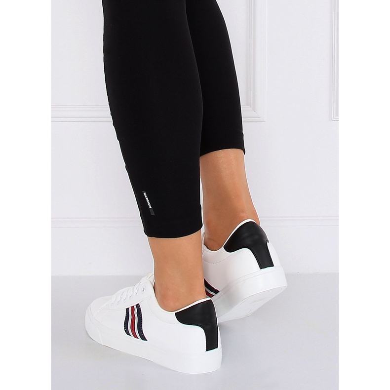 Zapatillas de mujer en blanco y negro BL158P Blanco 1