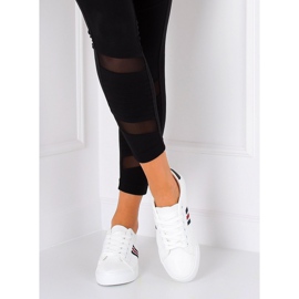 Zapatillas de mujer en blanco y negro BL158P Blanco 3