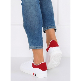 Zapatillas de mujer blancas y rojas BL147P Red blanco 5