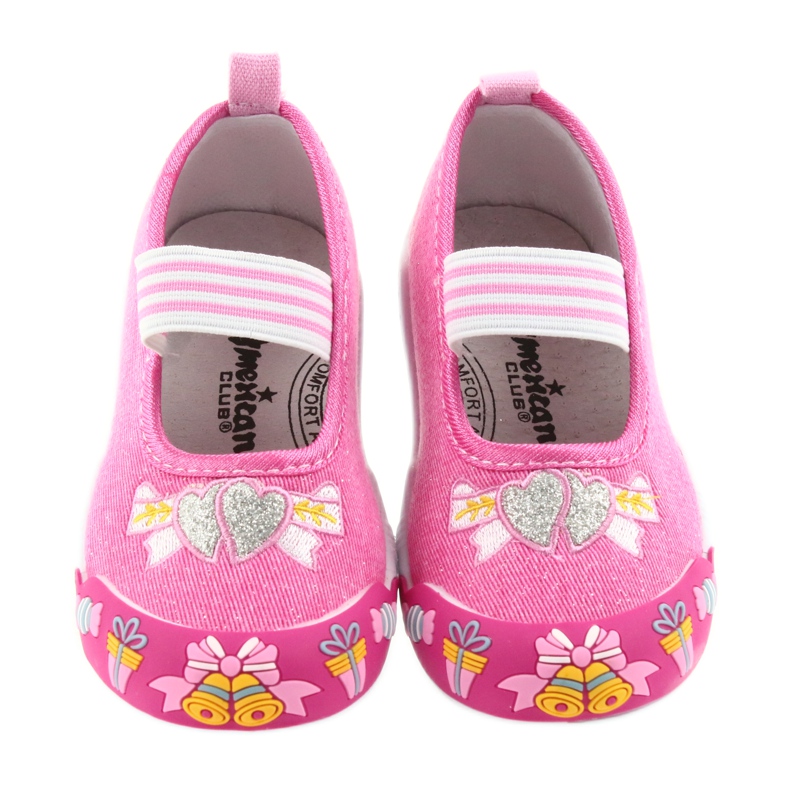 Zapatillas de niño American Club rosa con banda elástica 29/19 4