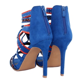 Sandalias gladiadoras azules MT029 Azul 1