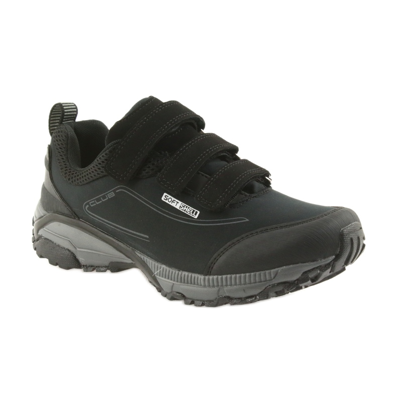 American Club Zapatillas deportivas de mujer ADI con velcro americano soft-shell impermeable WT08 / 19 negro 1
