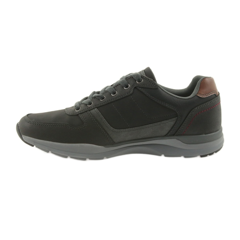 American Club Zapatillas deportivas ligeras para hombre American RH01 / 19 negro marrón gris 2