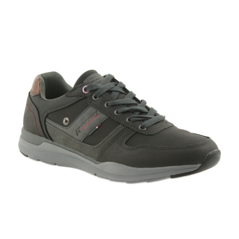 American Club Zapatillas deportivas ligeras para hombre American RH01 / 19 negro marrón gris 1
