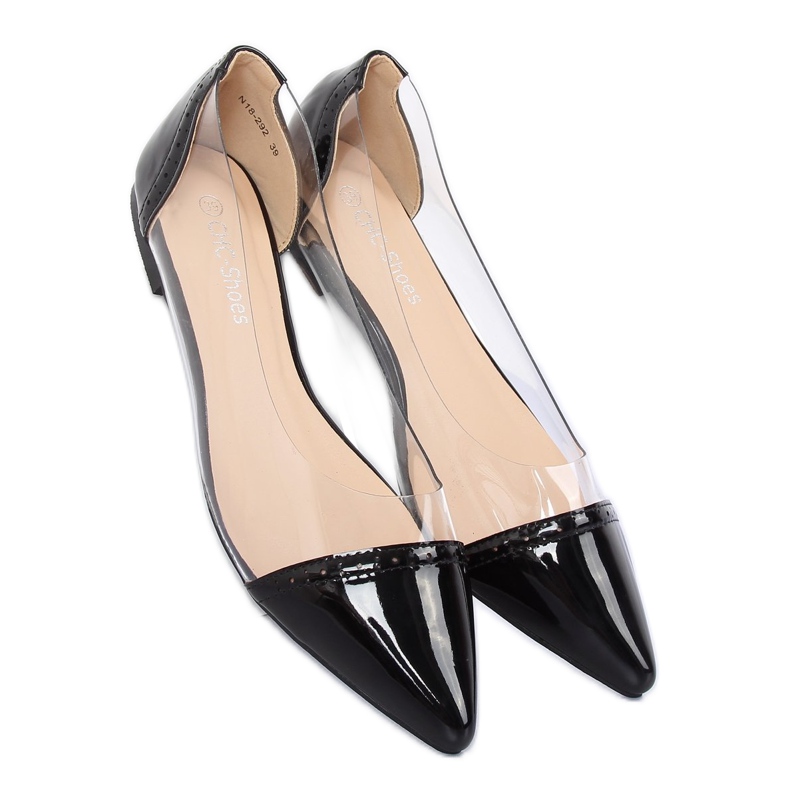 Bailarinas transparentes negras N18-292 Black negro 2